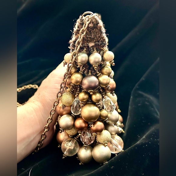 Mary Frances Gold, Silver, Bronze Metallic Beaded Handbag - Picture 8 of 12